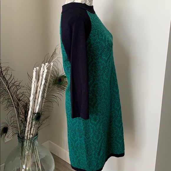 WEEKEND MAXMARA Knit Sweater Dress Navy Green - Picture 5 of 10